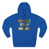 Three-Panel Fleece Hoodie