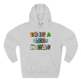 Three-Panel Fleece Hoodie