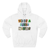 Three-Panel Fleece Hoodie