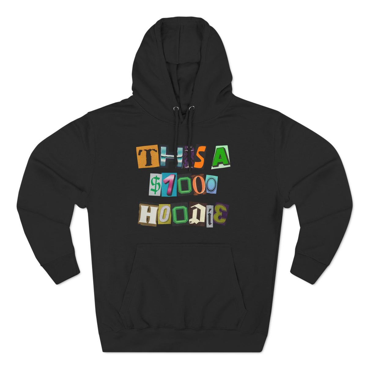 Three-Panel Fleece Hoodie