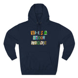 Three-Panel Fleece Hoodie