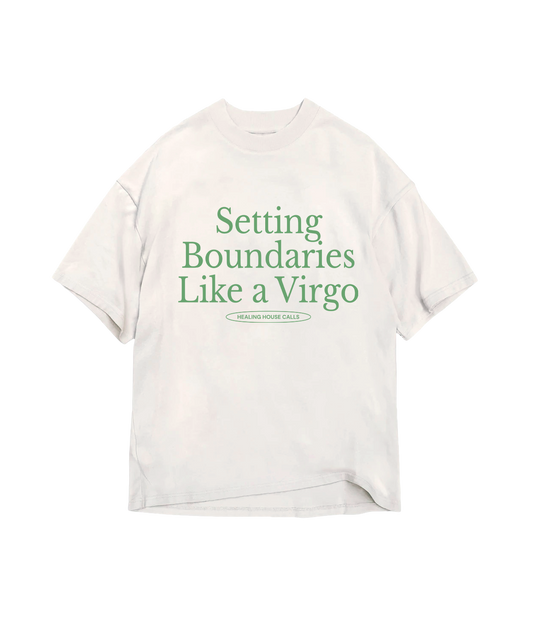 Setting Boundaries Like A Virgo Tee [White]