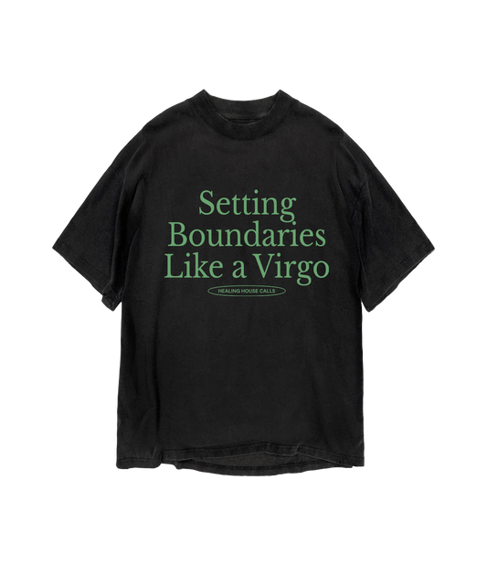Setting Boundaries Like A Virgo Tee [Black]